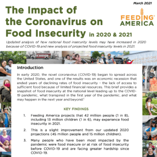 The Impact Of Coronavirus On Food Insecurity | Feeding America